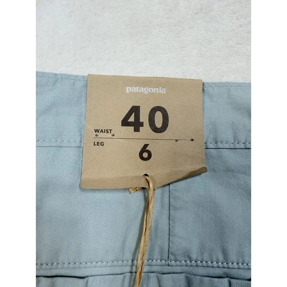 NWT Patagonia Lightweight All Wear Hemp Shorts 6 in Thermal Blue Gorpcore SZ 40